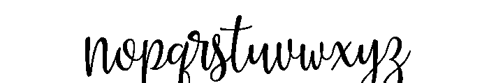 La Veronique Script One Regular Font LOWERCASE