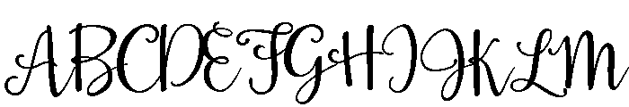 La Veronique Script Two Font UPPERCASE