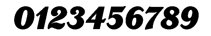 LaFarge Black Italic Font OTHER CHARS