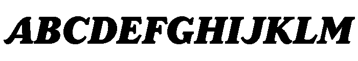 LaFarge Black Italic Font UPPERCASE