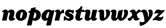 LaFarge Black Italic Font LOWERCASE