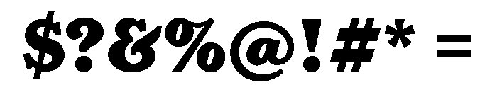 LaFarge Black Font OTHER CHARS