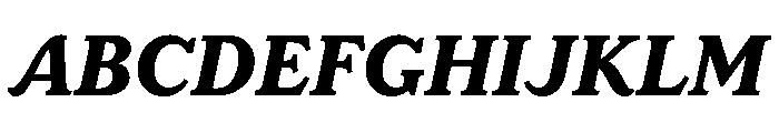 LaFarge Bold Italic Font UPPERCASE