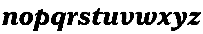 LaFarge Bold Italic Font LOWERCASE