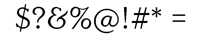 LaFarge Book Font OTHER CHARS