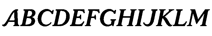 LaFarge Demi Bold Italic Font UPPERCASE