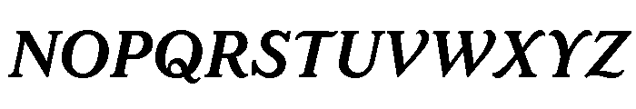 LaFarge Demi Bold Italic Font UPPERCASE