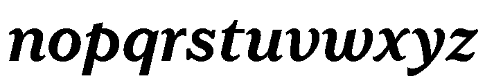 LaFarge Demi Bold Italic Font LOWERCASE