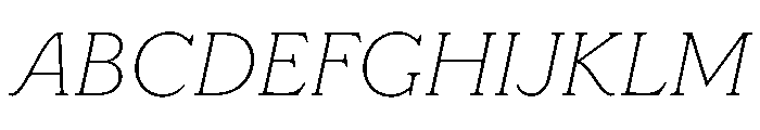 LaFarge Italic Font UPPERCASE