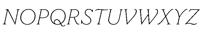 LaFarge Italic Font UPPERCASE