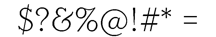 LaFarge Light Font OTHER CHARS