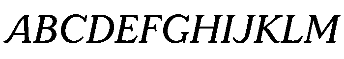 LaFarge Medium Italic Font UPPERCASE