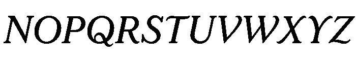 LaFarge Medium Italic Font UPPERCASE