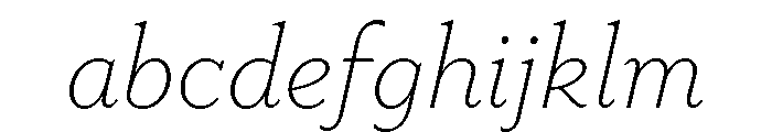 LaFarge Thin Italic FONT