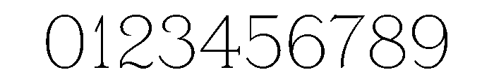 LaFarge Thin Font OTHER CHARS