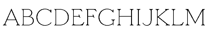 LaFarge Thin Font UPPERCASE