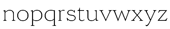 LaFarge Thin Font LOWERCASE