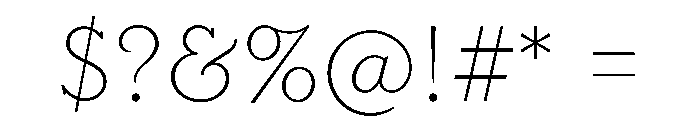 LaFarge Font OTHER CHARS