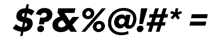 Landform Black Italic Font OTHER CHARS