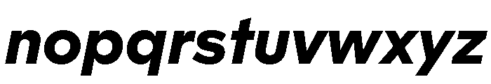 Landform Black Italic Font LOWERCASE