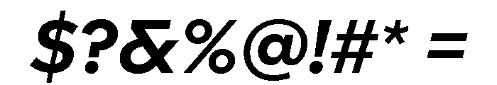 Landform Bold Italic Font OTHER CHARS