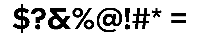 Landform Bold Font OTHER CHARS
