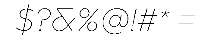 Landform Italic Font OTHER CHARS