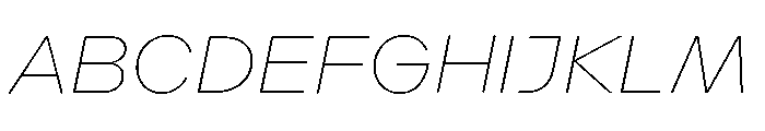 Landform Italic Font UPPERCASE