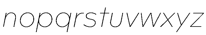 Landform Italic Font LOWERCASE