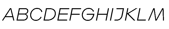 Landform Light Italic Font UPPERCASE