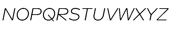 Landform Light Italic Font UPPERCASE