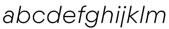 Landform Light Italic FONT