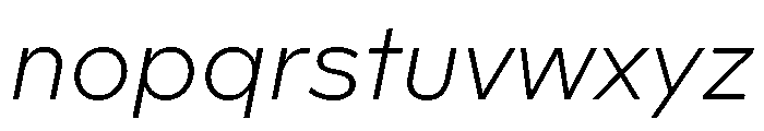 Landform Light Italic Font LOWERCASE