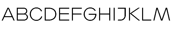 Landform Light Font UPPERCASE
