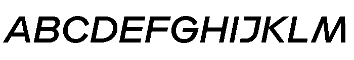 Landform Medium Italic Font UPPERCASE