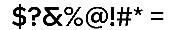 Landform Medium Font OTHER CHARS