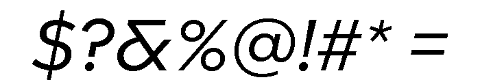 Landform Regular Italic Font OTHER CHARS