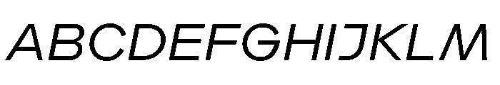 Landform Regular Italic Font UPPERCASE