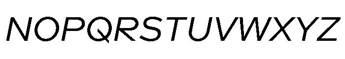 Landform Regular Italic Font UPPERCASE