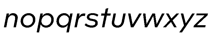 Landform Regular Italic Font LOWERCASE