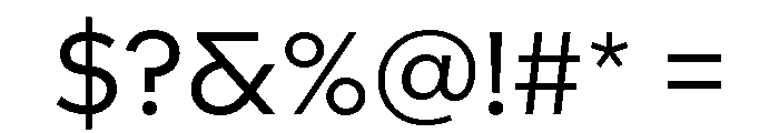 Landform Regular Font OTHER CHARS