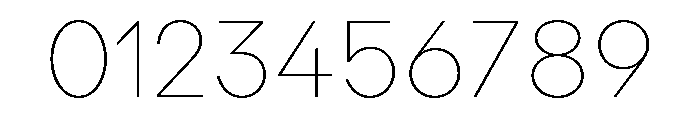 Landform Thin Font OTHER CHARS