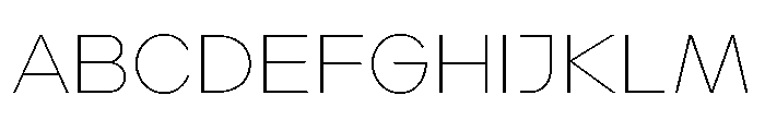Landform Thin Font UPPERCASE