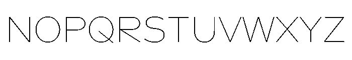 Landform Thin Font UPPERCASE