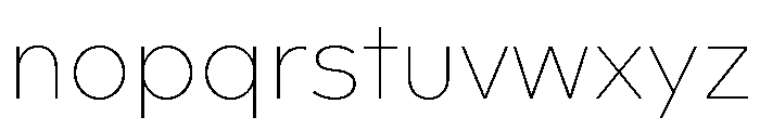 Landform Thin Font LOWERCASE