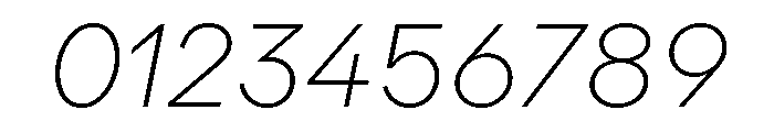 Landform Ultra Light Italic Font OTHER CHARS