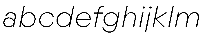 Landform Ultra Light Italic FONT