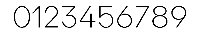 Landform Ultra Light Font OTHER CHARS