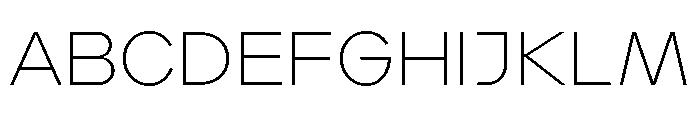 Landform Ultra Light Font UPPERCASE