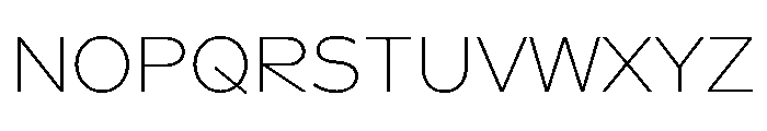 Landform Ultra Light Font UPPERCASE